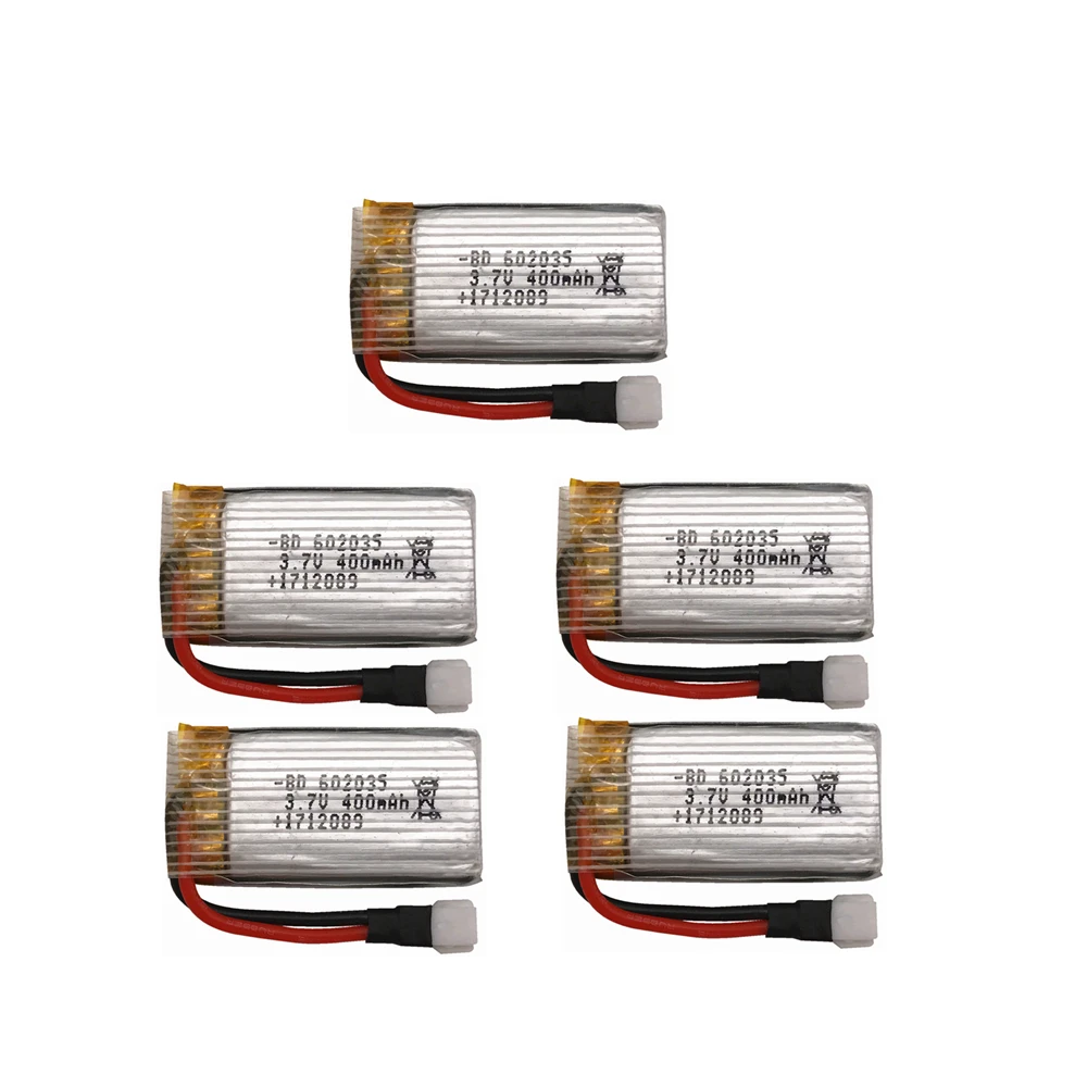 

5pcs/lot X4 H107 H31 Spare Parts 3.7V 400mah Limskey Original Battery H31 X4 H107 Lipo battery 3.7 V 400 mah For H31 XH plug 30C