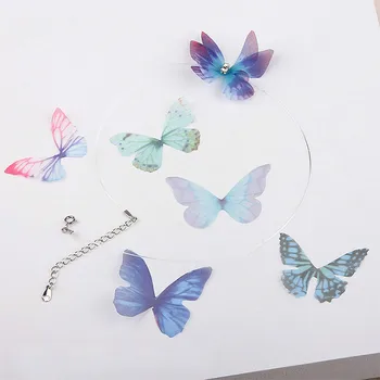 

Xianmei invisible butterfly necklace earrings earring hairpin DIY handmade hair accessories material package accessories