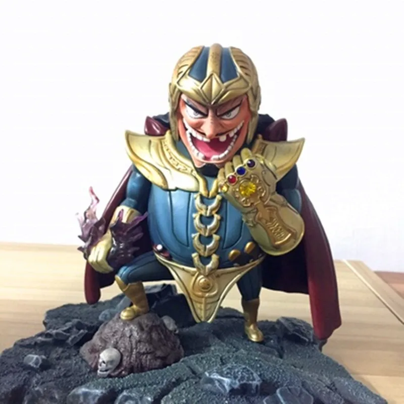 

Anime ONE PIECE Blackbeard Cosplay The Avengers Thanos Resin Statue Action Figure Collection Model Toy G2569