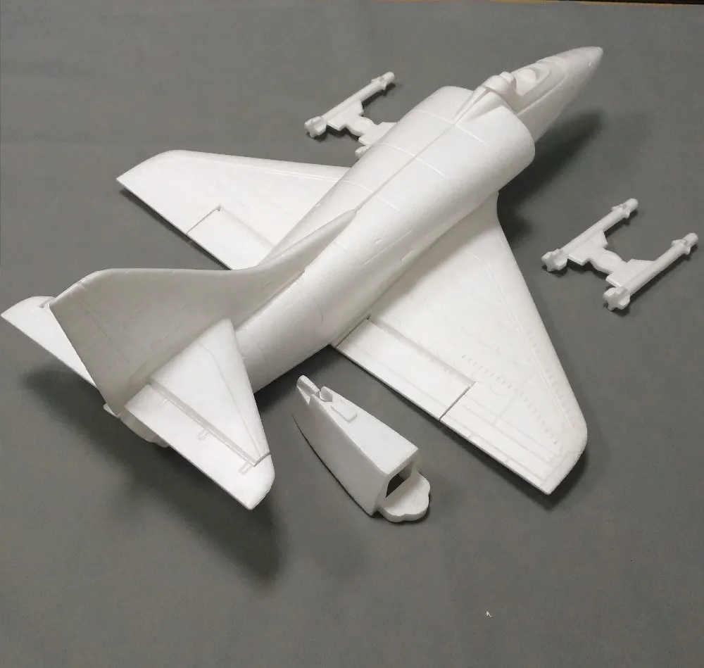 50 мм мини RC Jet A4 белый в разобранном виде комплект