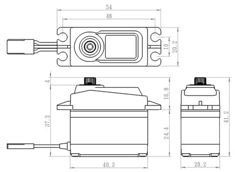 SAVOX новое и оригинальное SC-1258TG 1258 с высоким крутящим моментом Титан Шестерни Servo SC-1258TG 1258 0,08 S/12 кг для 1/10 1/8 RC автомобилей Запчасти