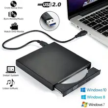 Внешний оптический привод DVD ROM USB 2,0 CD/DVD-ROM, рекордер для проигрывателя, тонкий портативный рекордер для ноутбука, windows, Macbook