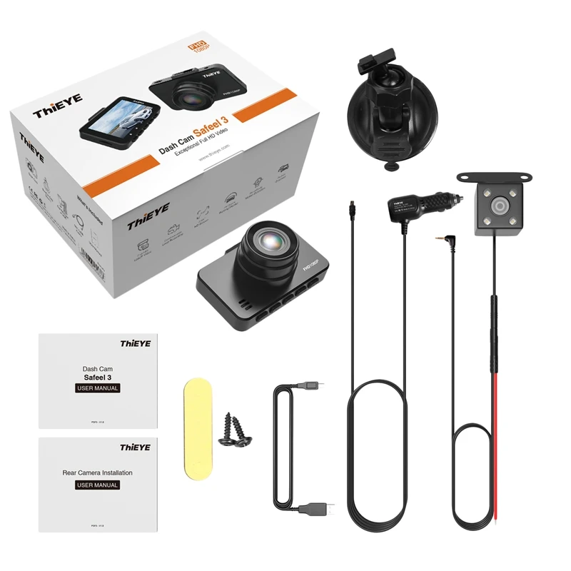 

Thieye Drv Dash Camera Russian Version Vehicle Camera Real 1080P Dash Cam G-Sensor 2.45 inch