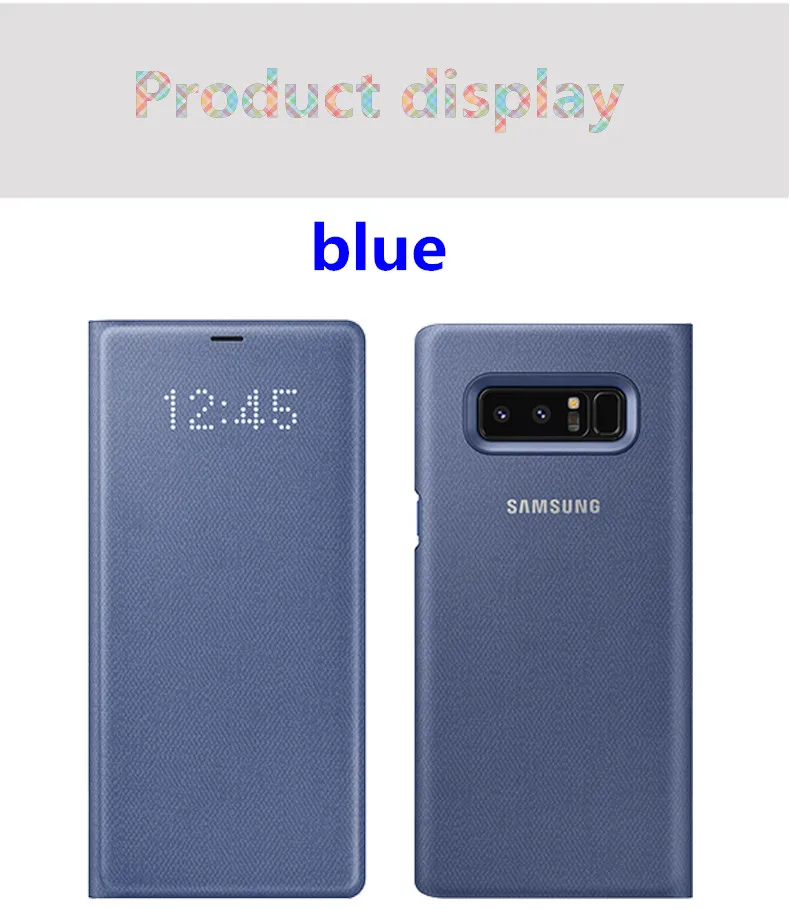 Официальный чехол для samsung Galaxy Note8 Note 8 светодиодный Чехол-бумажник N950F EF-N950P n8 светодиодный чехол