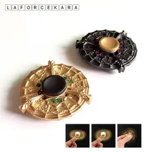 Черный золотой Joe металлический фиджет Спиннер цинковый сплав гироскоп вращающийся EDC ручной Спиннер для аутизма и СДВГ фокус стресс палец наконечник игрушка