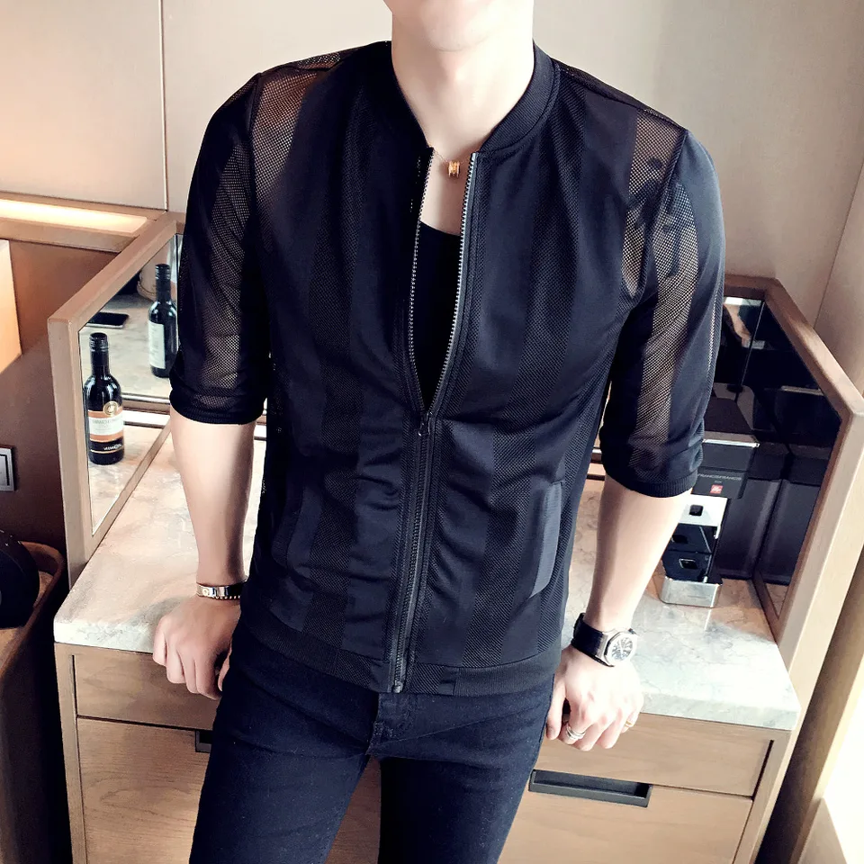 denim half jacket for mens