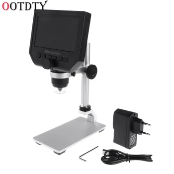 

OOTDTY G600 4.3" LCD Digital Microscope LED Zoom 1-600X 3.6MP HD Camera Video Recorder