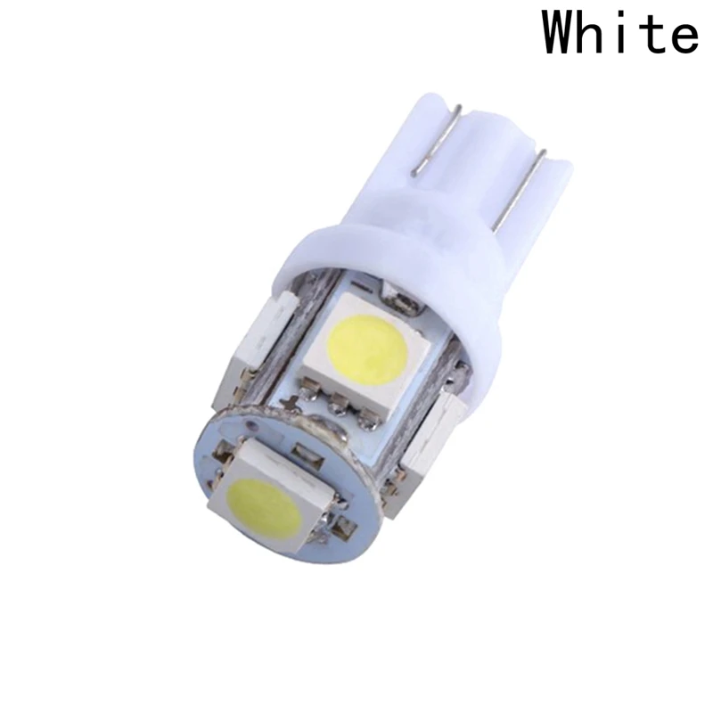 4 шт. Авто T10 5SMD 5050 Автомобильная светодиодная подсветка W5W 192 168 194 5050 SMD белая лампа ксеноновая светодиодный лампочка