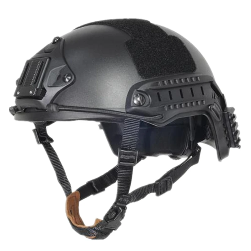 Тактический быстрого реагирования, баллистический шлем Спорт для прыжков с парашютом быстро Велосипеды ABS Материал Черный DE FG Размеры M, L - Цвет: black