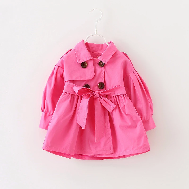 Детская куртка; Новинка года; куртка с капюшоном для мальчиков и девочек; детская однотонная куртка на молнии; сезон весна-осень - Цвет: 201307 rose