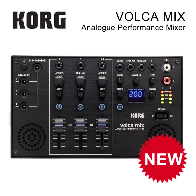 Korg Volca смесь аналог по производительности смеситель компактный Мульти-Функция четырехканальный микшер