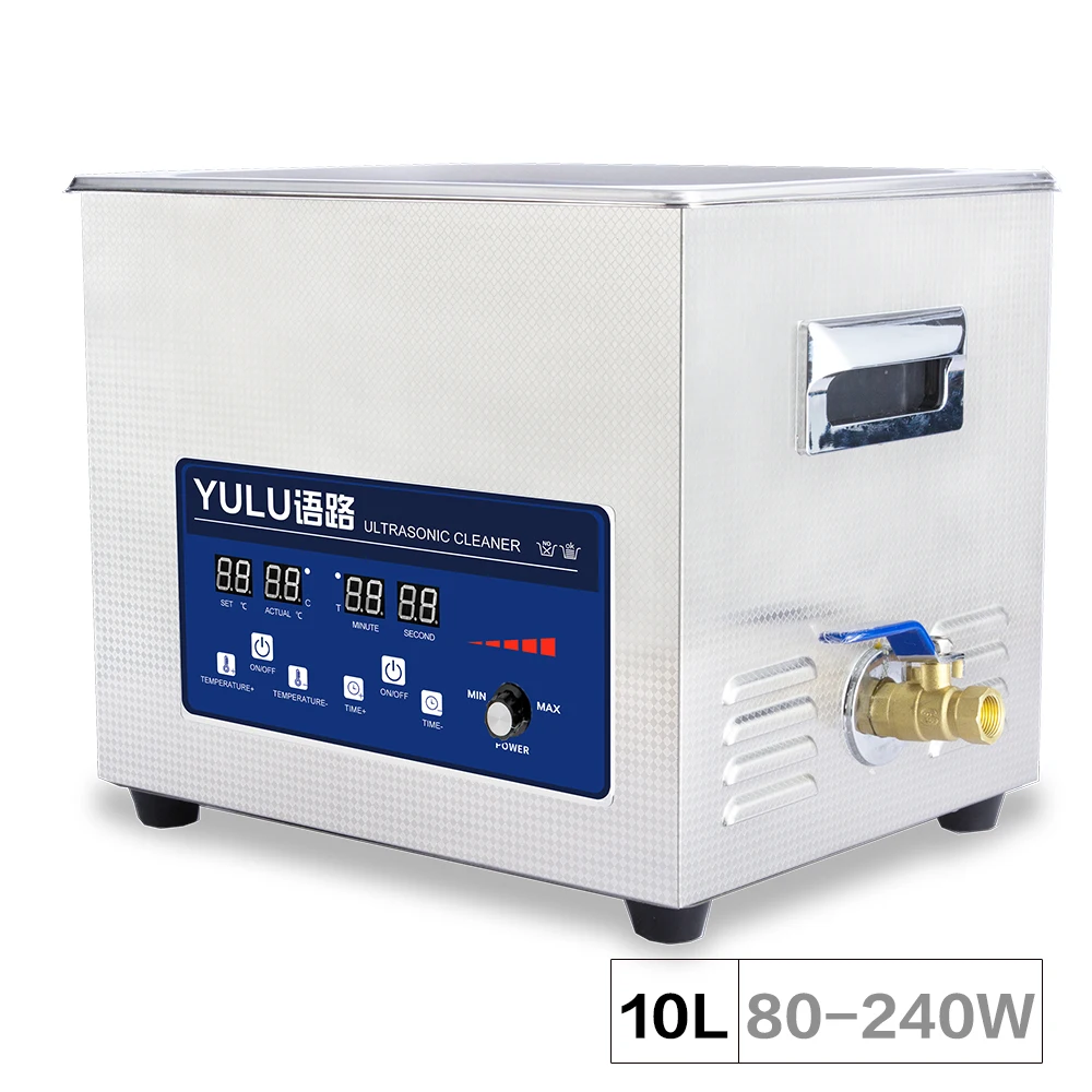 

10L ultrasonic cleaner Power Time Heater Adjust Motherboard Car Parts oil rust Engine Block removing laboratory Bath