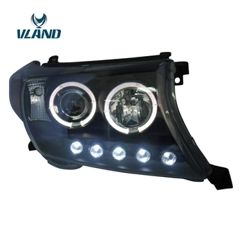 

VLAND Factory For Car Head Lamp For Land Cruiser LED Headlight 2008 2010 2012 FJ200 Headlight With DRL H7 Xenon Lamp