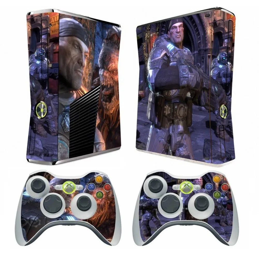 026 Vinyl Skin Sticker Protector for Microsoft Xbox 360 Slim and 2