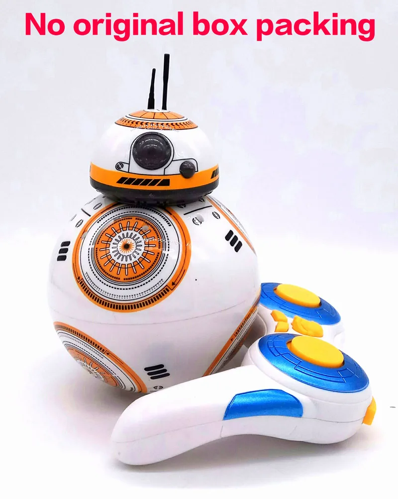 RC BB8 робот фигурка подарок игрушки 2,4 г пульт дистанционного управления BB-8 робот Интеллектуальный BB 8 мяч игрушка - Цвет: white no box