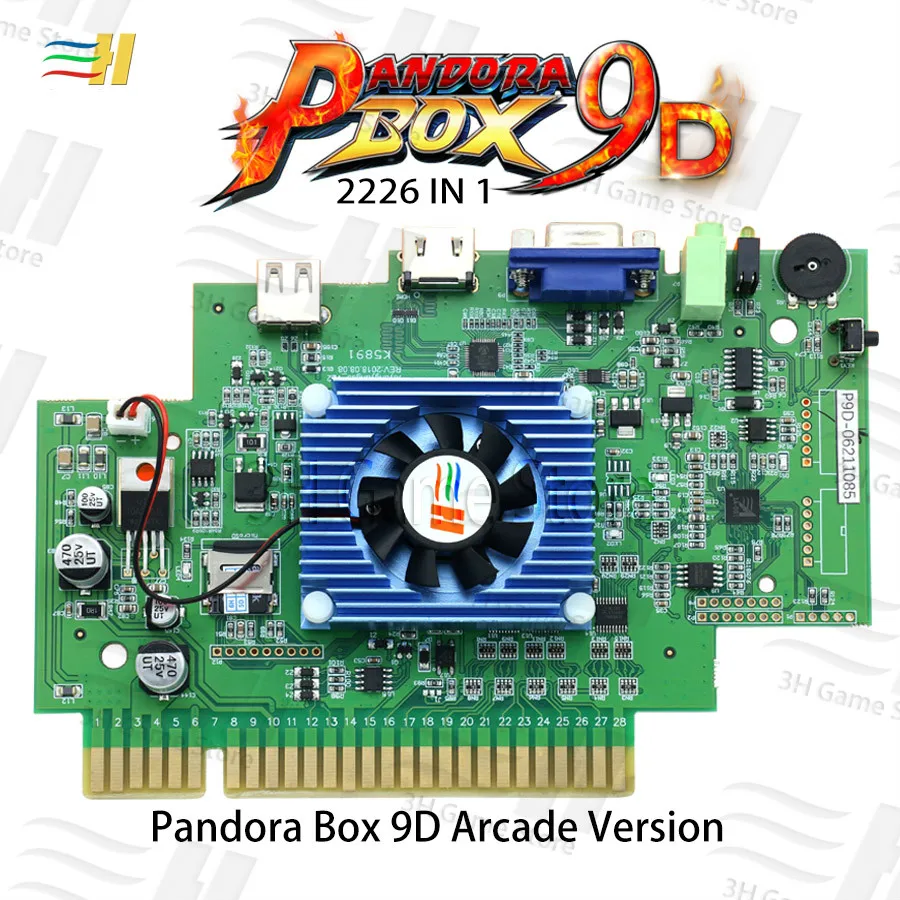 Pandora Box 9d 2226 в 1 аркадная версия доска для игры JAMMA поддержка 3P 4P игры usb можно подключить геймпад hdmi vga для аркадной машины