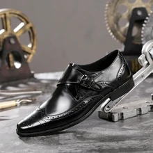 Hot 2018 Spring Autumn Men s Genuine Leather Business Casual Dress Shoes British Fashion Men Large
