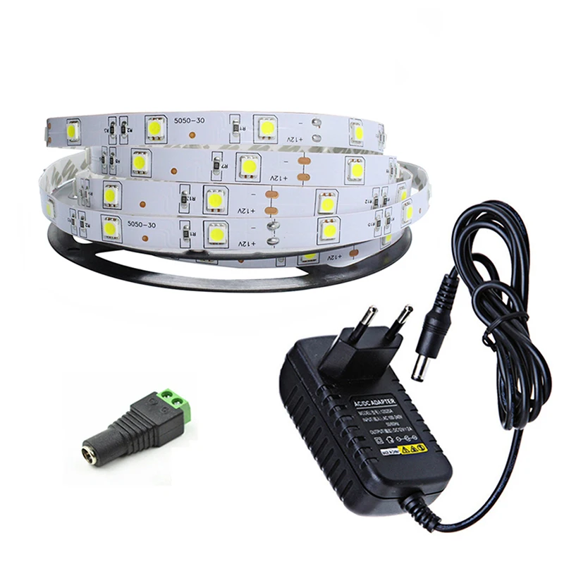 Светодиодные Полосы 5050 Fiexible Свет 30led/м 5 м 150led 12 В Светодиодная Лента Украшения