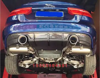 

Carbon Fiber Rear Bumper Lip Spoiler Diffuser Cover FOR 15 16 17 Jaguar XE 2015 2016 2017 2018 FAST BY EMS