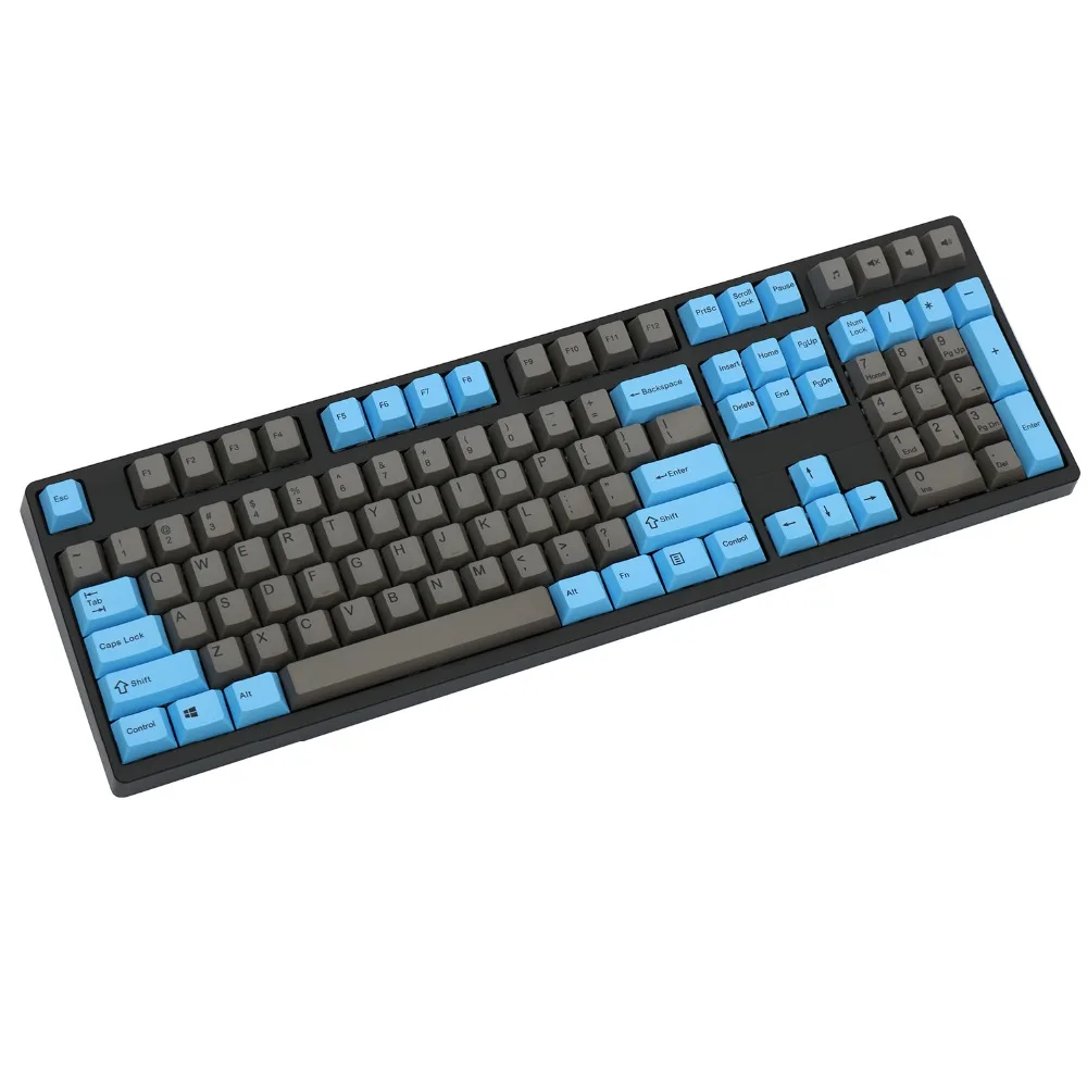 

Blue and gray mix keycap 108/133 keys PBT Cherry Profile Dye-Sublimated MX Switch For Mechanical keyboard keycap Not a keyboard