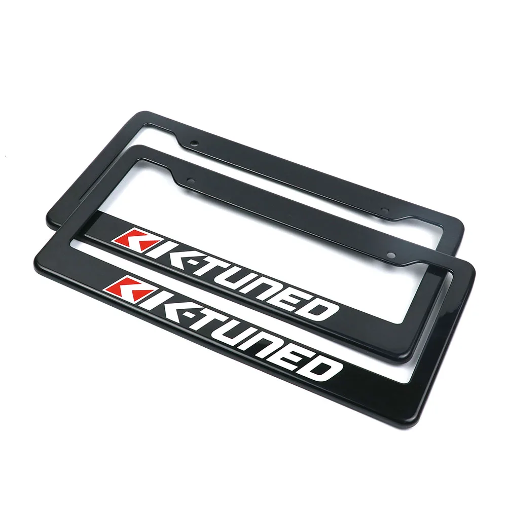 

1pair Plastic Racing Car License Plate Frame Tag Cover Holder For Universal Car