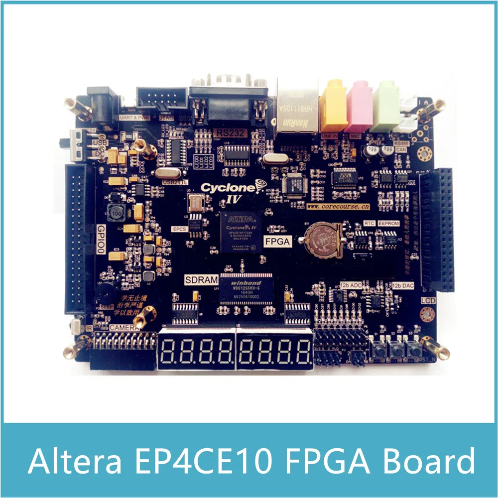 Altera EP4CE10 FPGA макетная плата с 8 каналов 12-bit ADC 2 каналов ЦАП с аудио Вход и Выход микрофон Ethernet