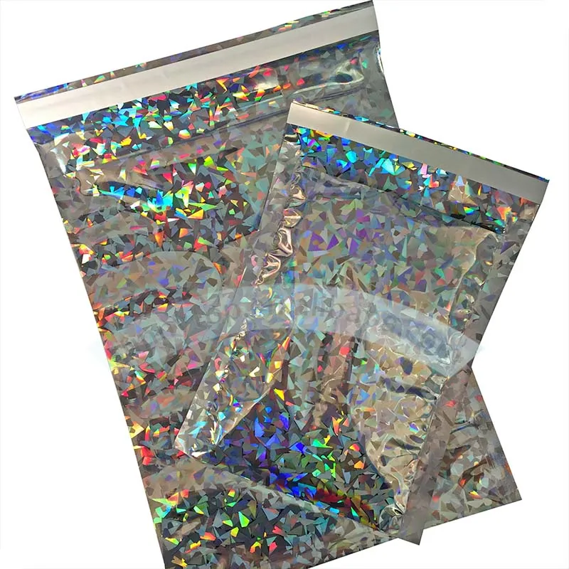 

Holographic bag foil poly mailer A4/C4 229x324mm, 9" x 13" holographic mailing bag
