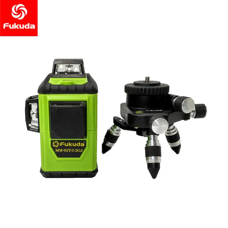 Fukuda Brand 12Lines 3D MW-93T-3G Laser Level Self-Leveling 360 Horizontal And Vertical Cross green Laser Beam Fukuda Brand 12Lines 3D MW-93T-3G Laser Level Self-Leveling 360 Horizontal And Vertical Cross green Laser Beam