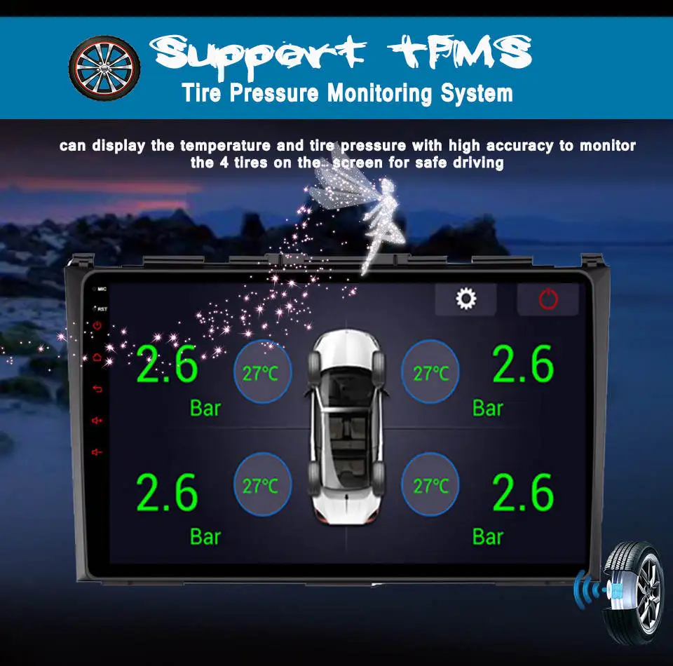 Perfect Octa core 1024*600 Android 9.0 HD Car DVD Player Radio For Honda CRV 2007 2008 2009 2010 2011 3/4G WIFI GPS Navigation Head Unit 22