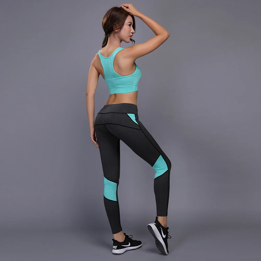 G-SHOW Sport Women Suit Sets 2 Pieces Women Sportwear Yoga Fitness Gym Set Yoga Sportwear Workout Fitness Yoga Wear Set