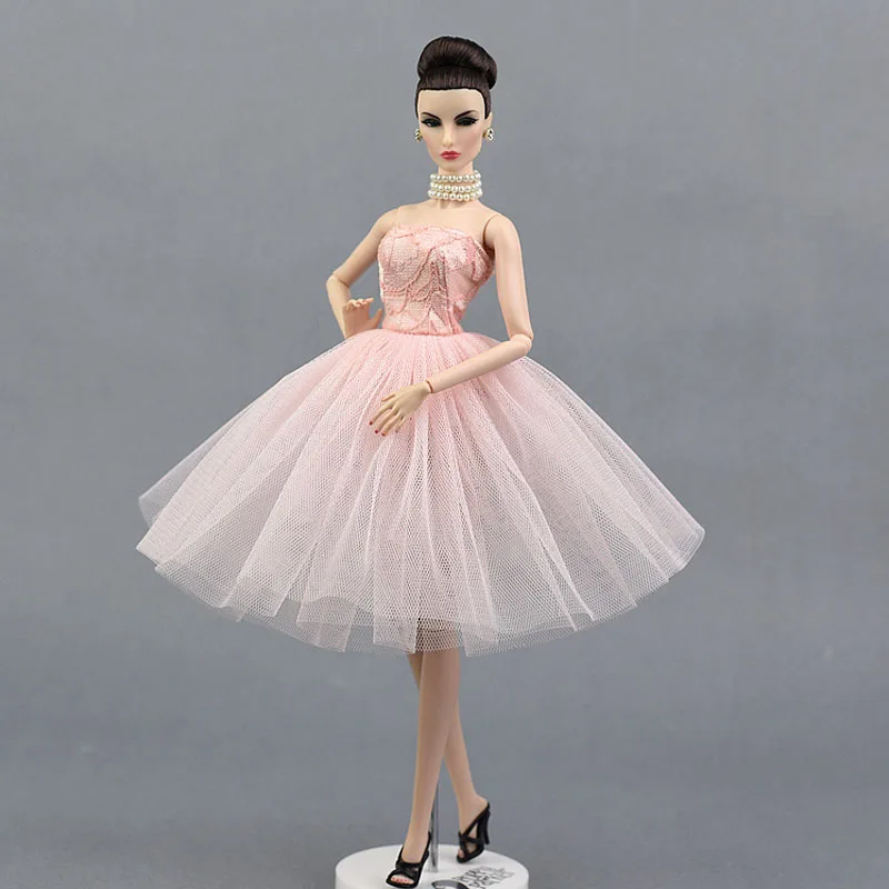 Аксессуары для куклы, милый танцевальный костюм, балетное платье, кружевная юбка, платье, одежда для куклы Барби, девочки, любовь, рождественский подарок, игрушка - Цвет: new dress4
