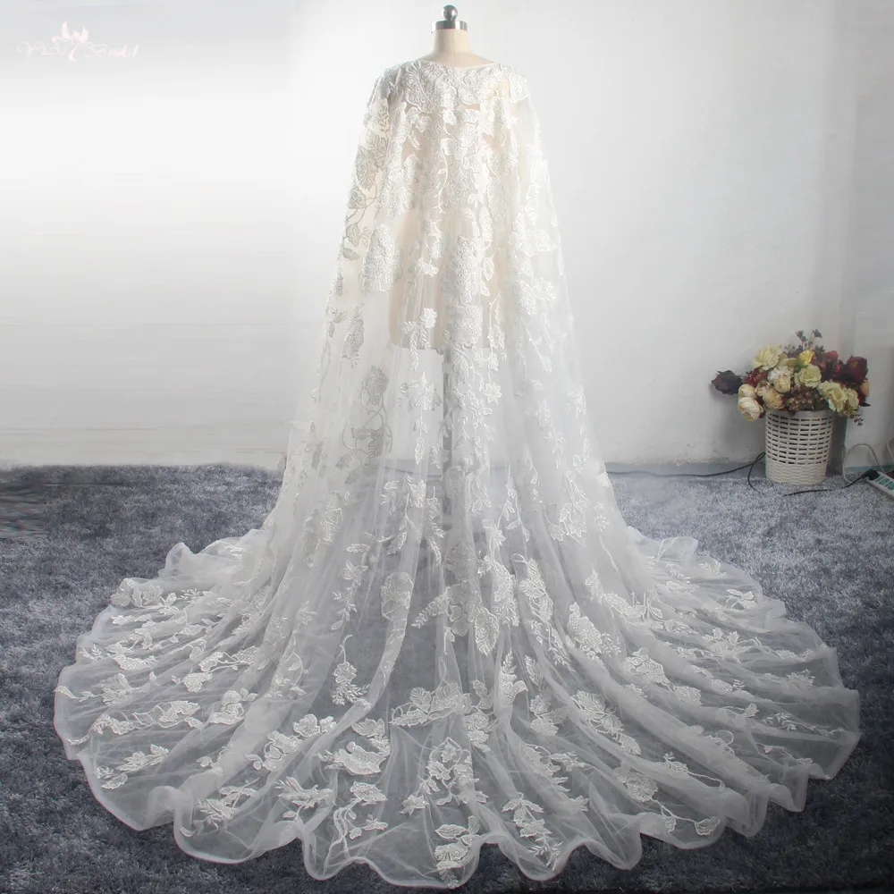 LZP414 стиль реальные фотографии длинные с бусинами Свадебные накидки белые кружевные свадебные куртки свадебные аксессуары
