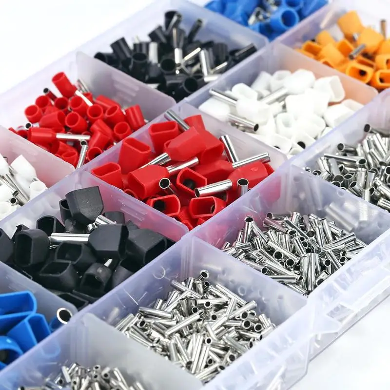

2340pcs/box Insulated Terminal Kit Electrical Cable Wire Connector Insulated Cold-pressed Terminals