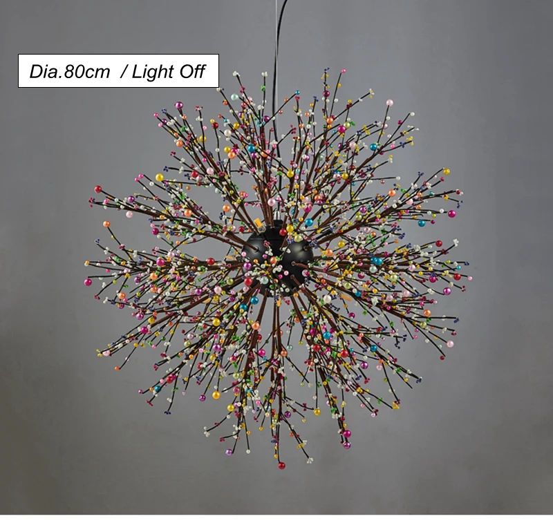Новое поступление современный подвесной светильник фейерверк Цветущая художественная декоративная лампа 60 см 80 см Подвесная лампа G9
