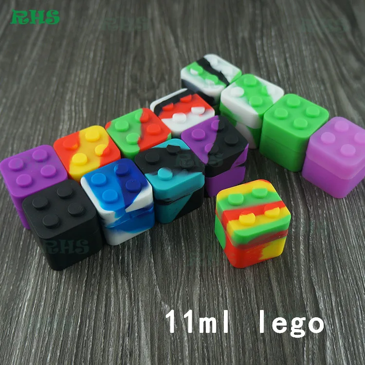 Одобрено FDA силиконовые контейнеры для хранения lego 11 мл 30*30*30 мм контейнер