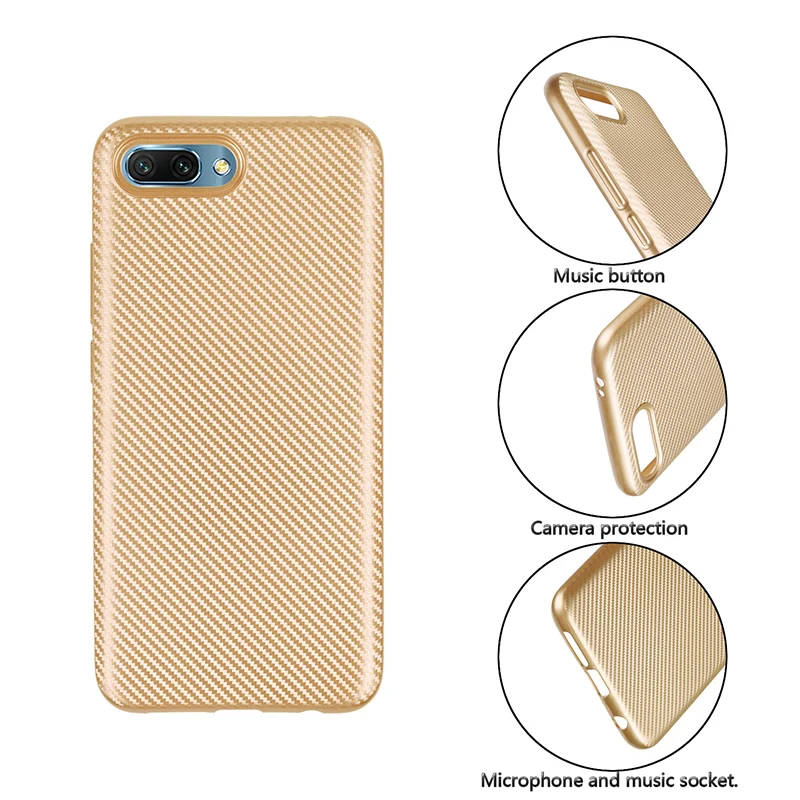 carbon fiber silicone case huawei honor 10 (10)