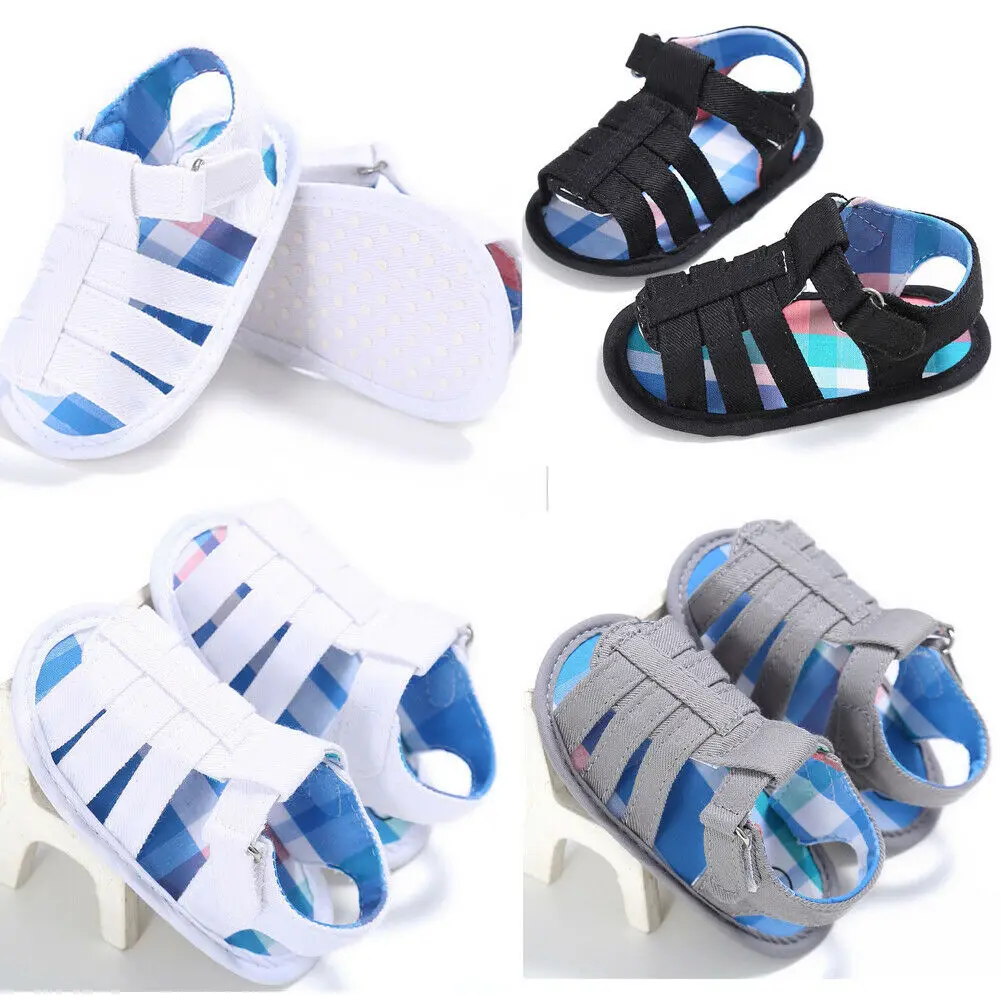 

2019 Summer Baby Sandals Boys Girls Beach Shoes Newborn Baby Infants Hollow Sandals Prewalker Soft Sole Crib Cute Shoes 0-18M