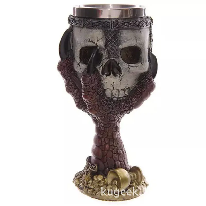

3D skull mug halloween carnival festival holiday stainless steel mug