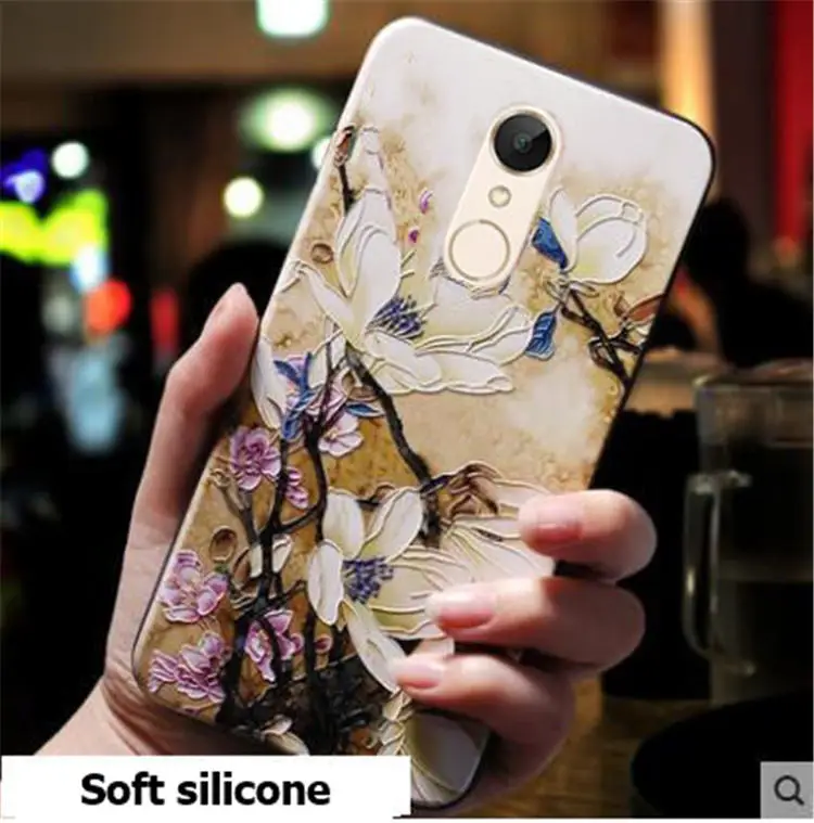Xiaomi redmi 5 plus Case silicone 3d relief soft tpu Painted phone case for xiaomi redmi 5 case 5 plus 6 6a 5a 4x go cover funda