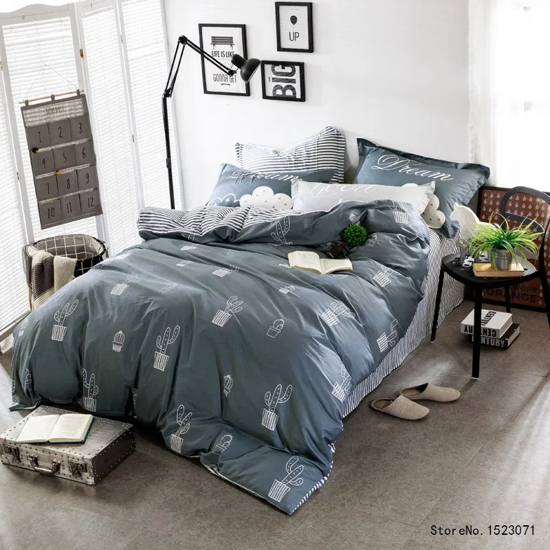 

TUTUBIRD cereus plant striped bedding set Crystal Arrays boy kid Duvet Quilt Cover Bedspread bed bedlinen Soft Bedlinen