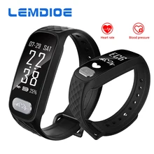 Lemdioe B20 ЭКГ сердечного ритма артериального давления Bluetooth Smart Band Фитнес Браслет Смарт трекер часы