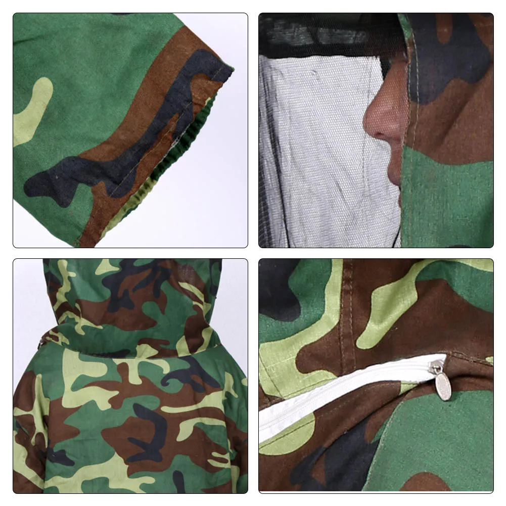 

Beekeeping Jacket Smock Protective Protector Bee Keeping Hat Sleeve Breathable Equipment FI-19ING