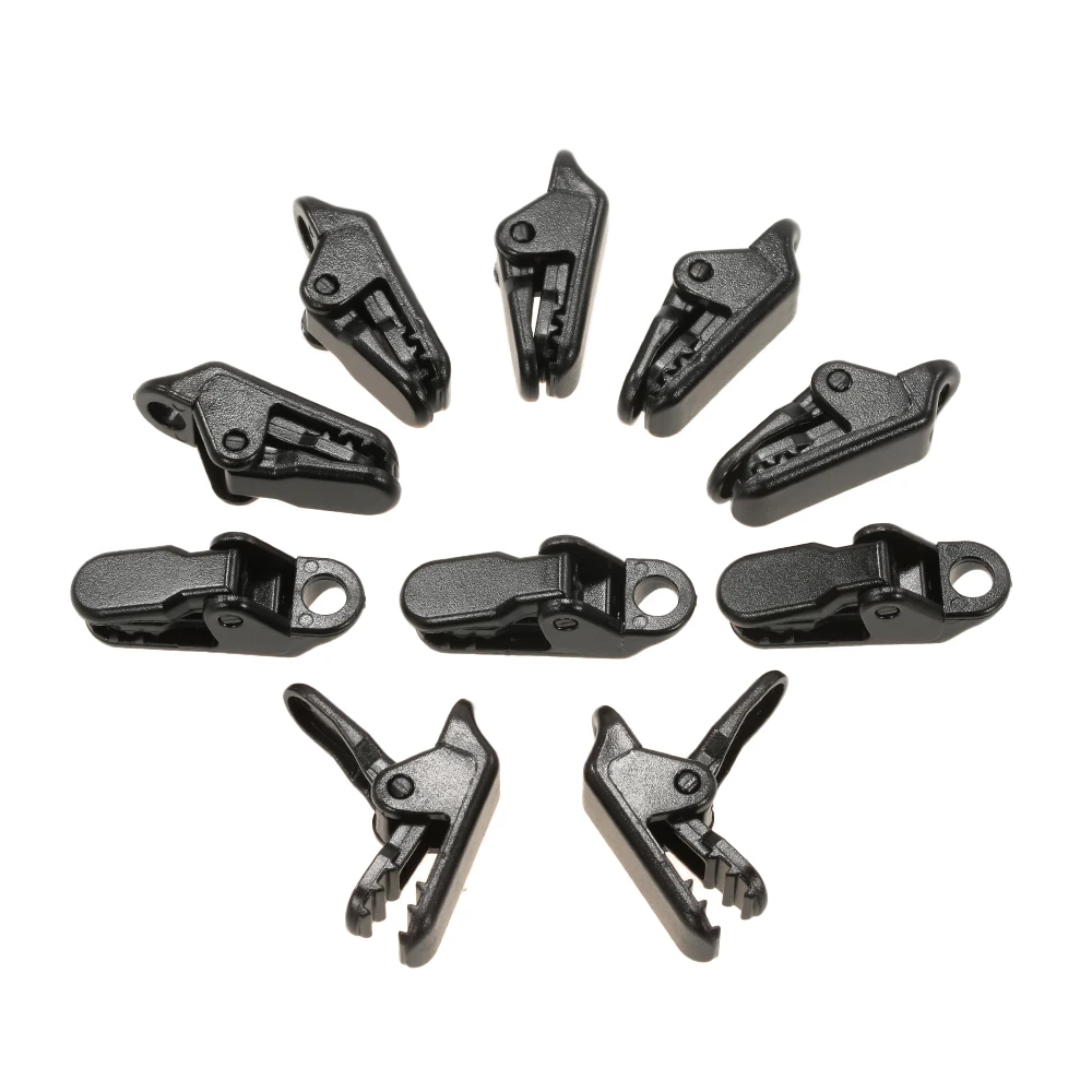 10PCS/pack Plastic Tent Clips Clamp Camping Tent Tarp ...