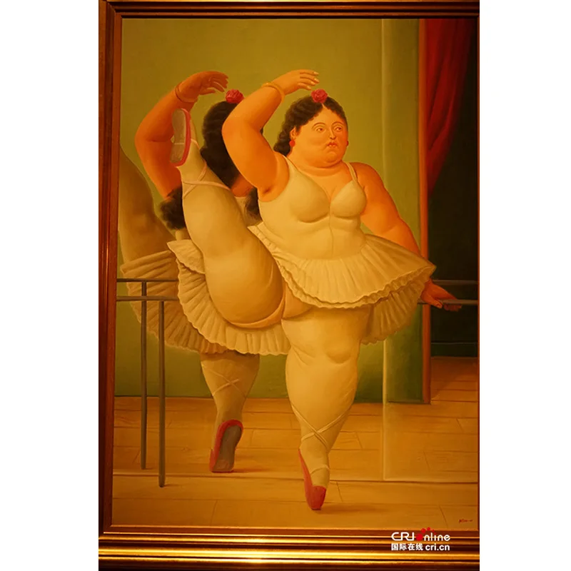 Ручной работы Фернандо Ботеро полных женщин картина маслом на холсте стены для