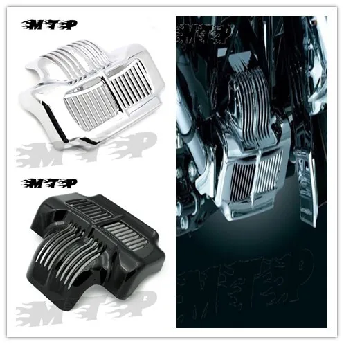 

Chrome Black Stock Oil Cooler Cover Fit for Harley Touring Electra Road Street Glides 2011 2012 2013 2014 2015 11-15 11 12 13
