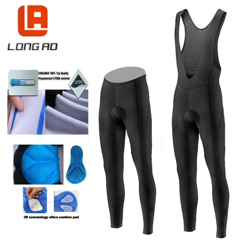 

LONG AO cycling jersey long pants and cycling bib pants cycling kits strap Men Cycling Pants Mtb Fast delivery