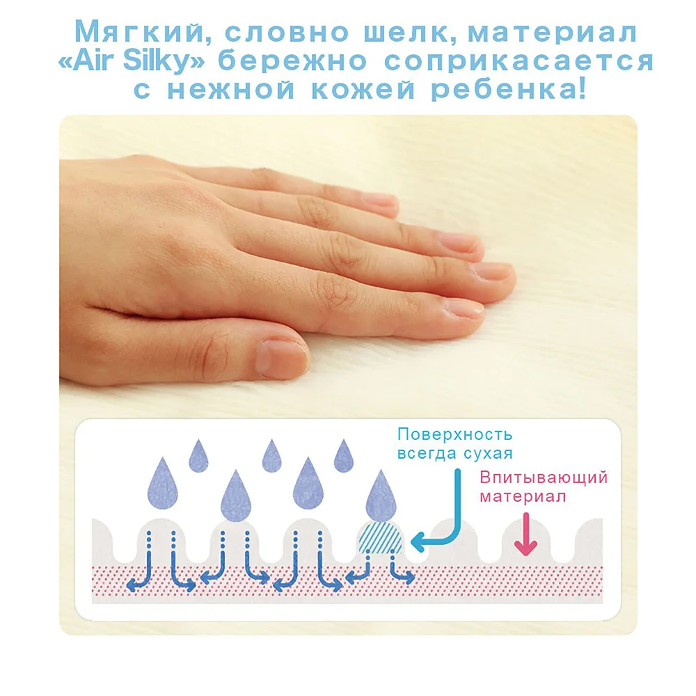 Подгузники MOONY S(4-8 кг), 24 шт