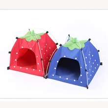 Fashion Pets Cage Bed Oxford Cloth Puppy Tent Creative Pet Dog Nest Washable Lovely Cradle Warm Pet Cat Supplies 1PC Breathable
