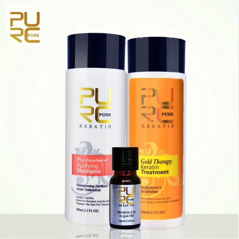 gold therapy keratin treatment new with argan oil