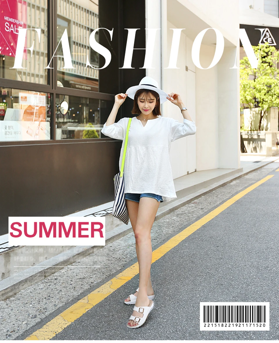 women slippers buckle real leather slides shoes solid thick sole heels beach sandals women outside flip flops summer (1)